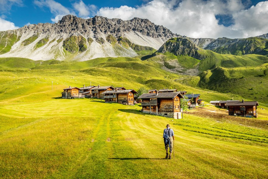 Schweizer Alpen nahe Arosa