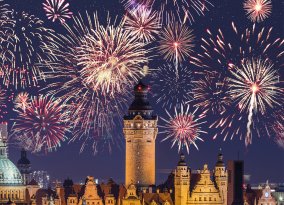 Feuerwerk in Leipzig