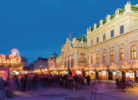 Wien Weihnachtsmarkt Belvedere