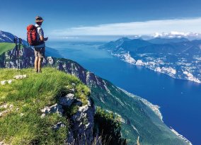Blick vom Monte Baldo auf den Gardasee
