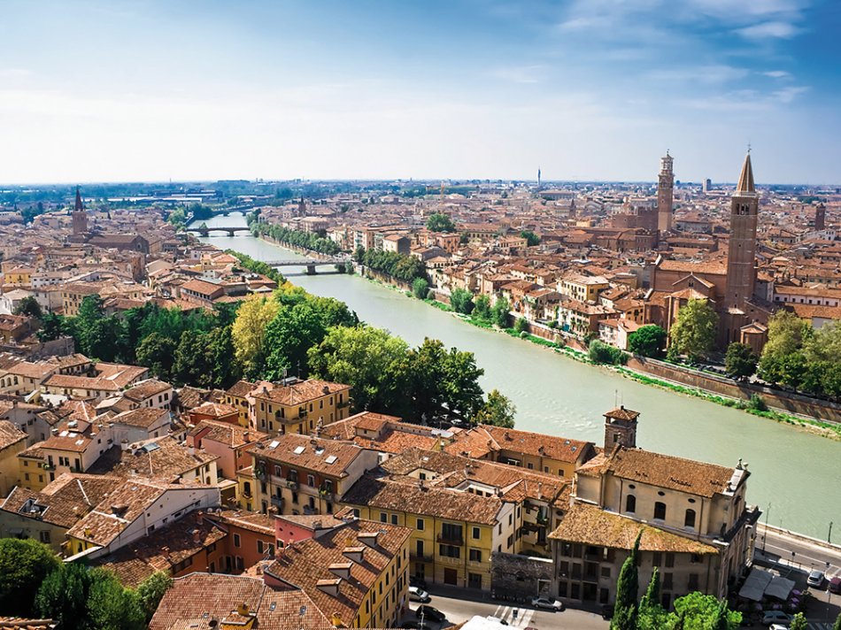 Verona am Fluss Adige